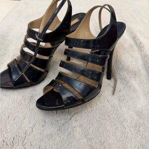 Elegant Black Strappy Heels